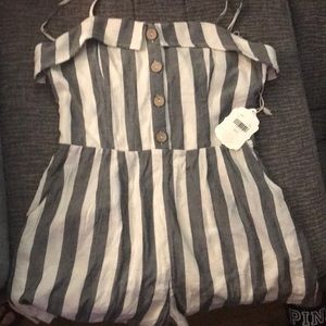 Brand new Altar’d State striped romper never worn perfect new condition